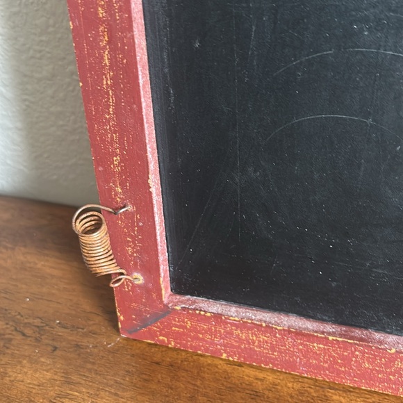 Rustic Red Farmhouse Chalkboard with Chicken accent - Picture 4 of 5